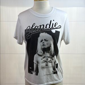 Blondie "Camp Funtime" Classic White Short Sleeve Tee, Medium